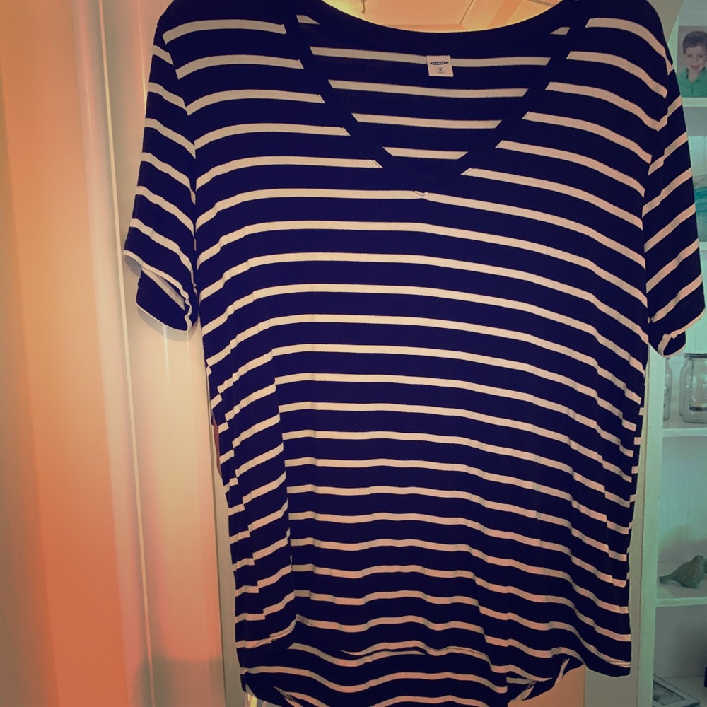Old Navy Strip Short Sleeve Shirt